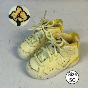 Nike Air Jordan Retro 6 Citron Tint Dynamic Yellow 645127-800 Size 5C Toddler
